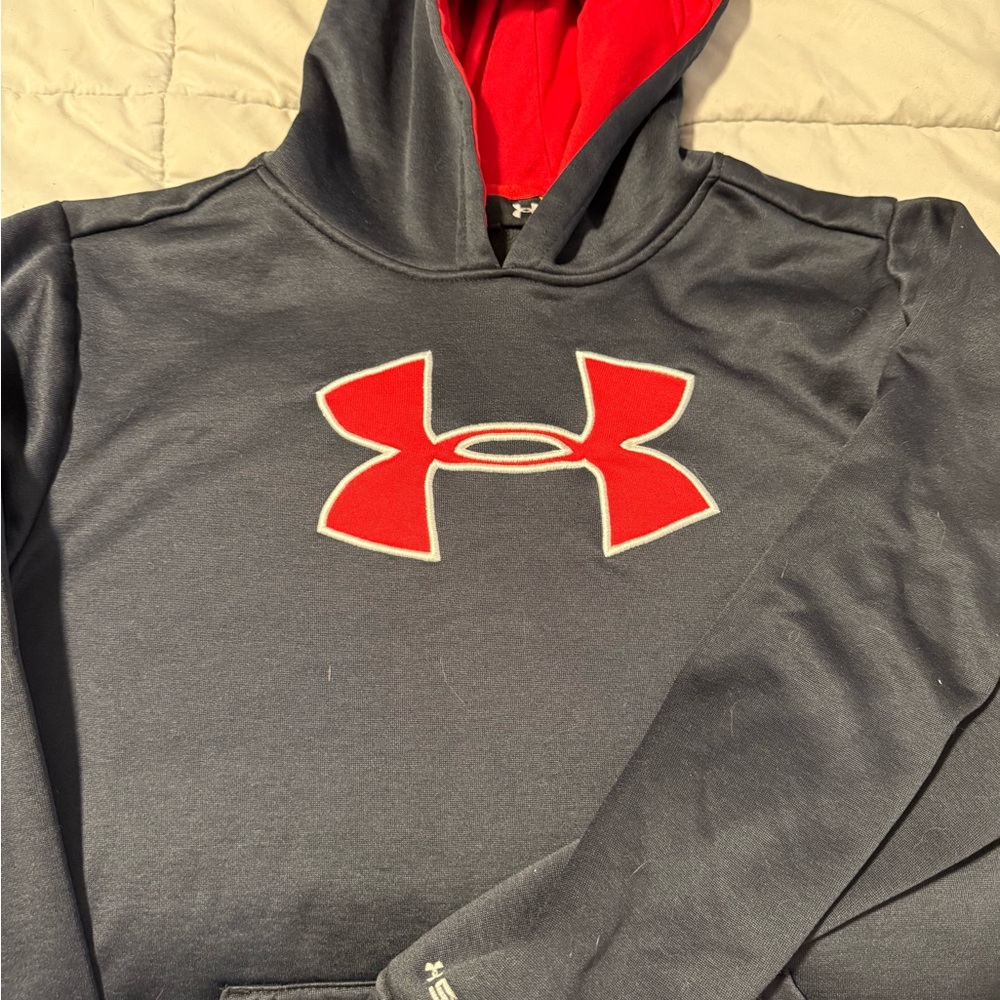 Under Armour Red and Black Hoodie